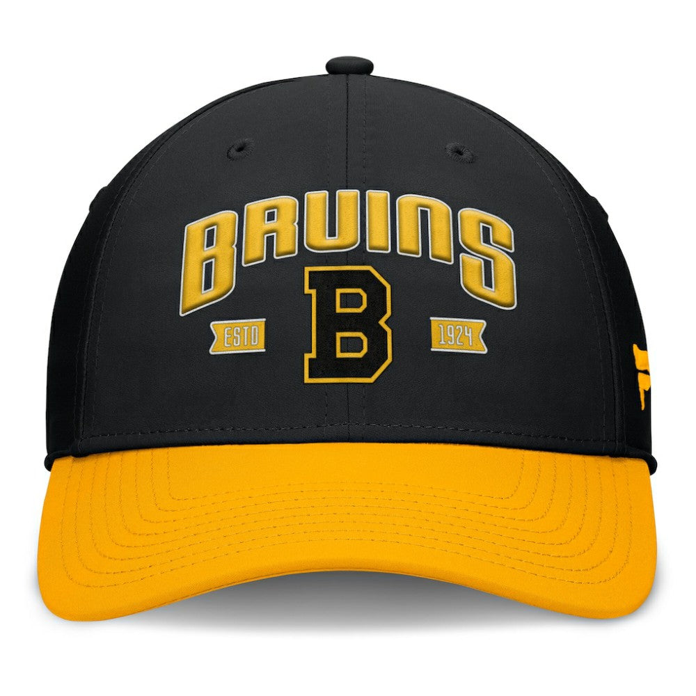 Boston Bruins Fanatics Heritage Captain Flex Hat - Black/Gold - NHL