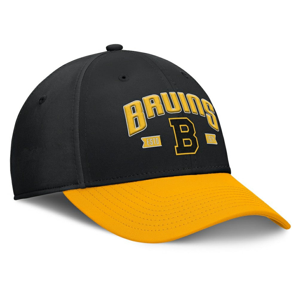 Boston Bruins Fanatics Heritage Captain Flex Hat - Black/Gold - NHL