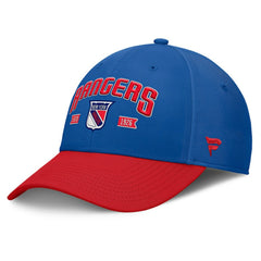 New York Rangers Fanatics Heritage Captain Flex Hat - Blue/Red - NHL
