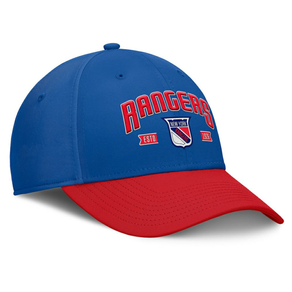 New York Rangers Fanatics Heritage Captain Flex Hat - Blue/Red - NHL
