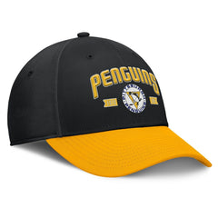 Pittsburgh Penguins Fanatics Heritage Captain Flex Hat - Black/Gold - NHL