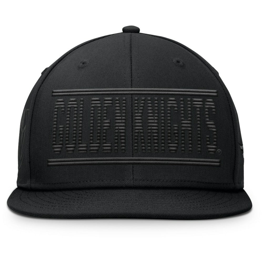Vegas Golden Knights Fanatics Heritage Ice Time Wordmark Fitted Hat - Black - NHL