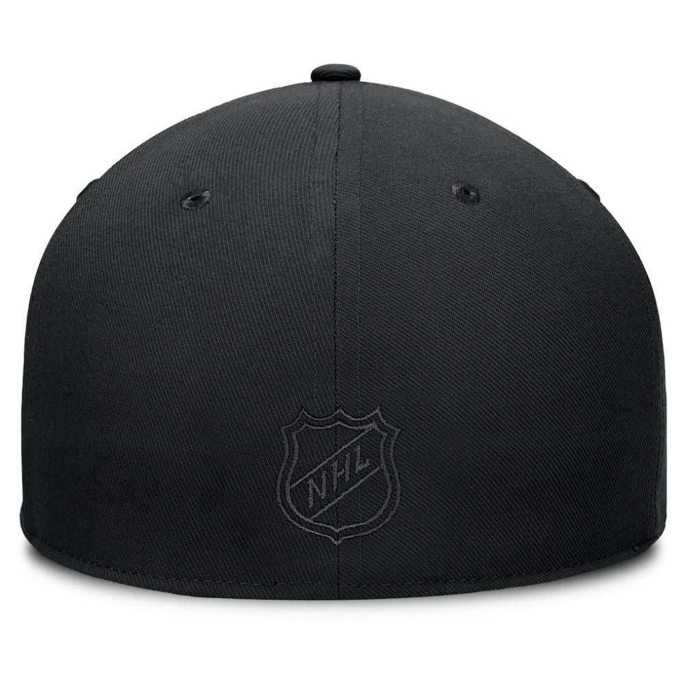 Vegas Golden Knights Fanatics Heritage Ice Time Wordmark Fitted Hat - Black - NHL