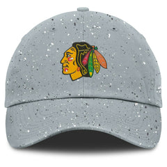 Chicago Blackhawks Fanatics Women's Heritage Snow Day Speckle Adjustable Hat - Gray - NHL