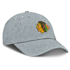 Chicago Blackhawks Fanatics Women's Heritage Snow Day Speckle Adjustable Hat - Gray - NHL