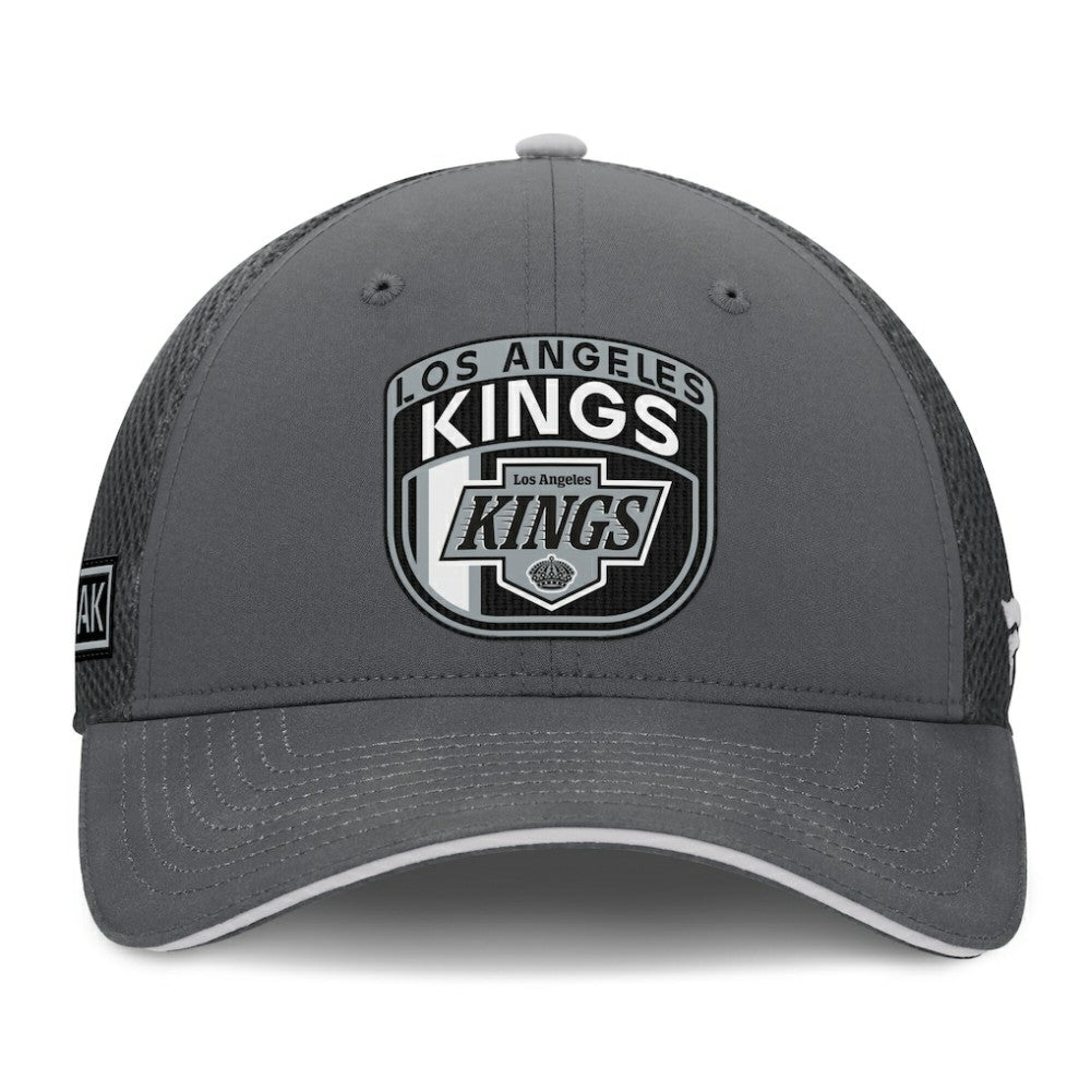 Los Angeles Kings Fanatics Authentic Pro Home Ice Trucker Adjustable Hat - Gray - NHL