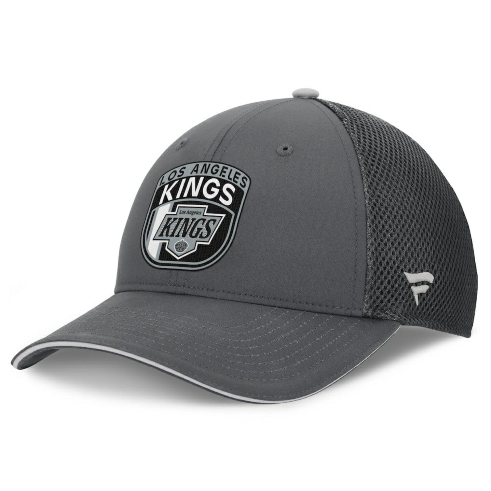 Los Angeles Kings Fanatics Authentic Pro Home Ice Trucker Adjustable Hat - Gray - NHL