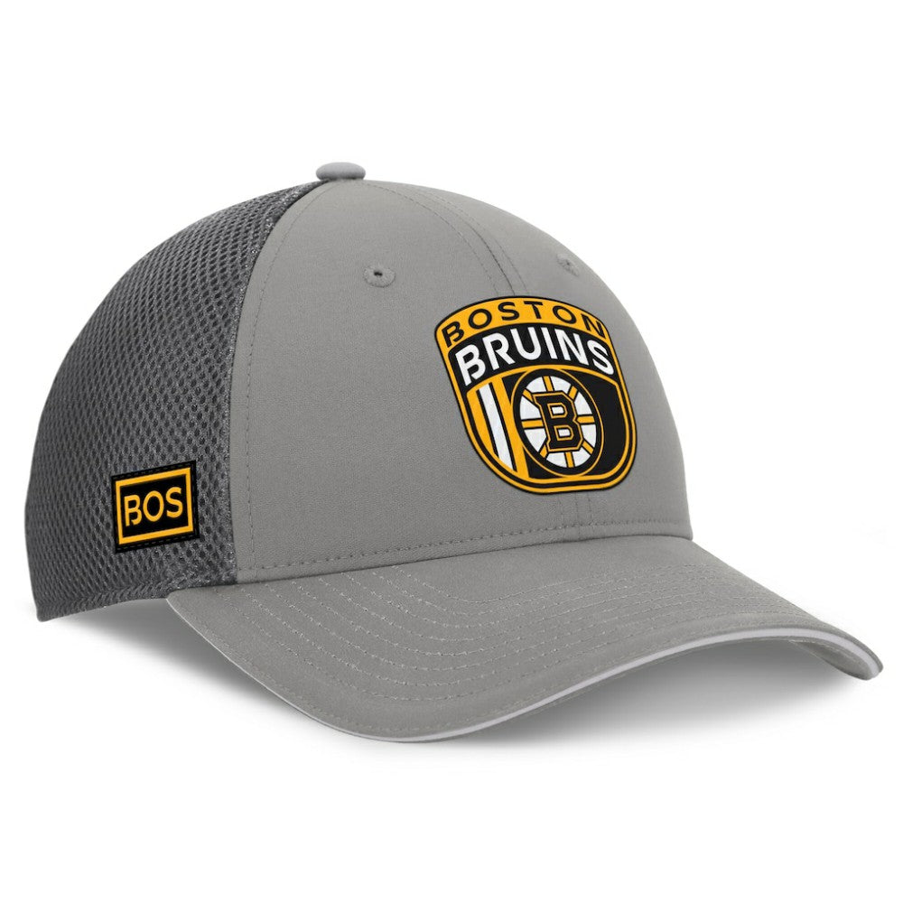 Boston Bruins Fanatics Authentic Pro Home Ice Trucker Adjustable Hat - Gray - NHL