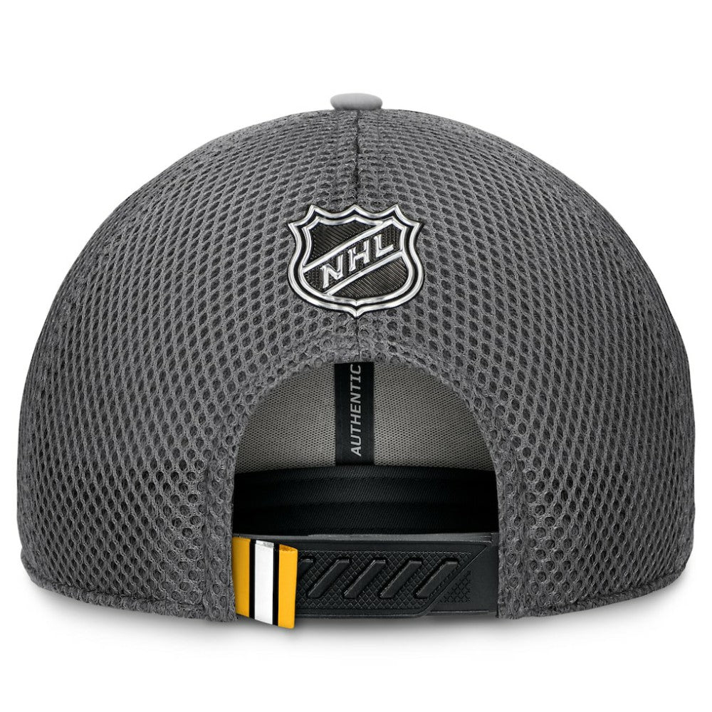 Boston Bruins Fanatics Authentic Pro Home Ice Trucker Adjustable Hat - Gray - NHL