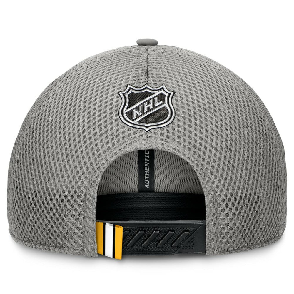 Boston Bruins Fanatics Authentic Pro Home Ice Trucker Adjustable Hat - Gray - NHL