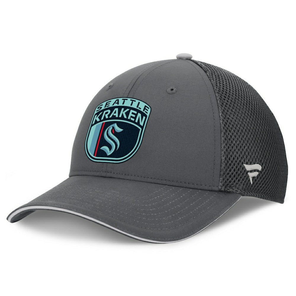 Seattle Kraken Fanatics Authentic Pro Home Ice Trucker Adjustable Hat - Gray - NHL