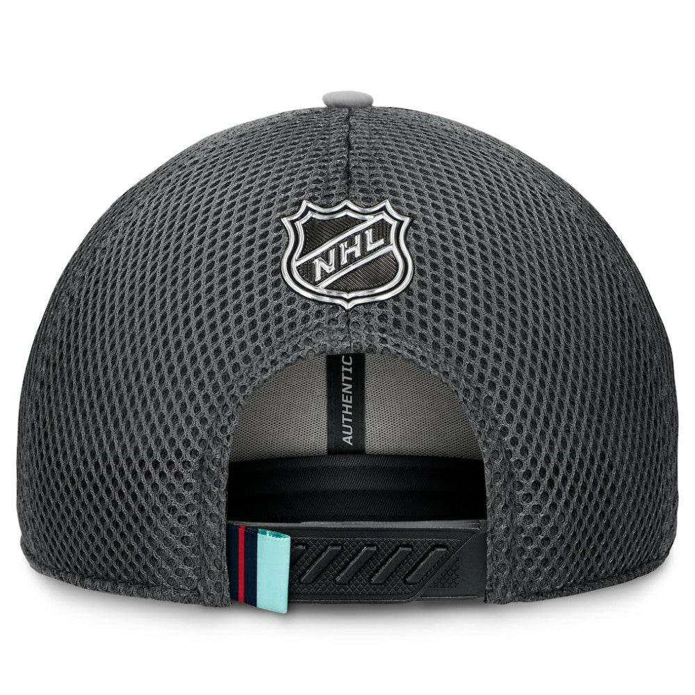 Seattle Kraken Fanatics Authentic Pro Home Ice Trucker Adjustable Hat - Gray - NHL