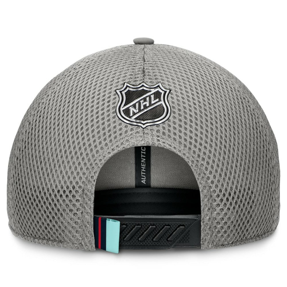 Seattle Kraken Fanatics Authentic Pro Home Ice Trucker Adjustable Hat - Gray - NHL