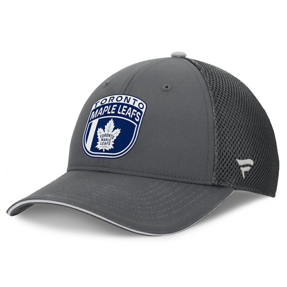 Toronto Maple Leafs Fanatics Authentic Pro Home Ice Trucker Adjustable Hat - Gray - NHL