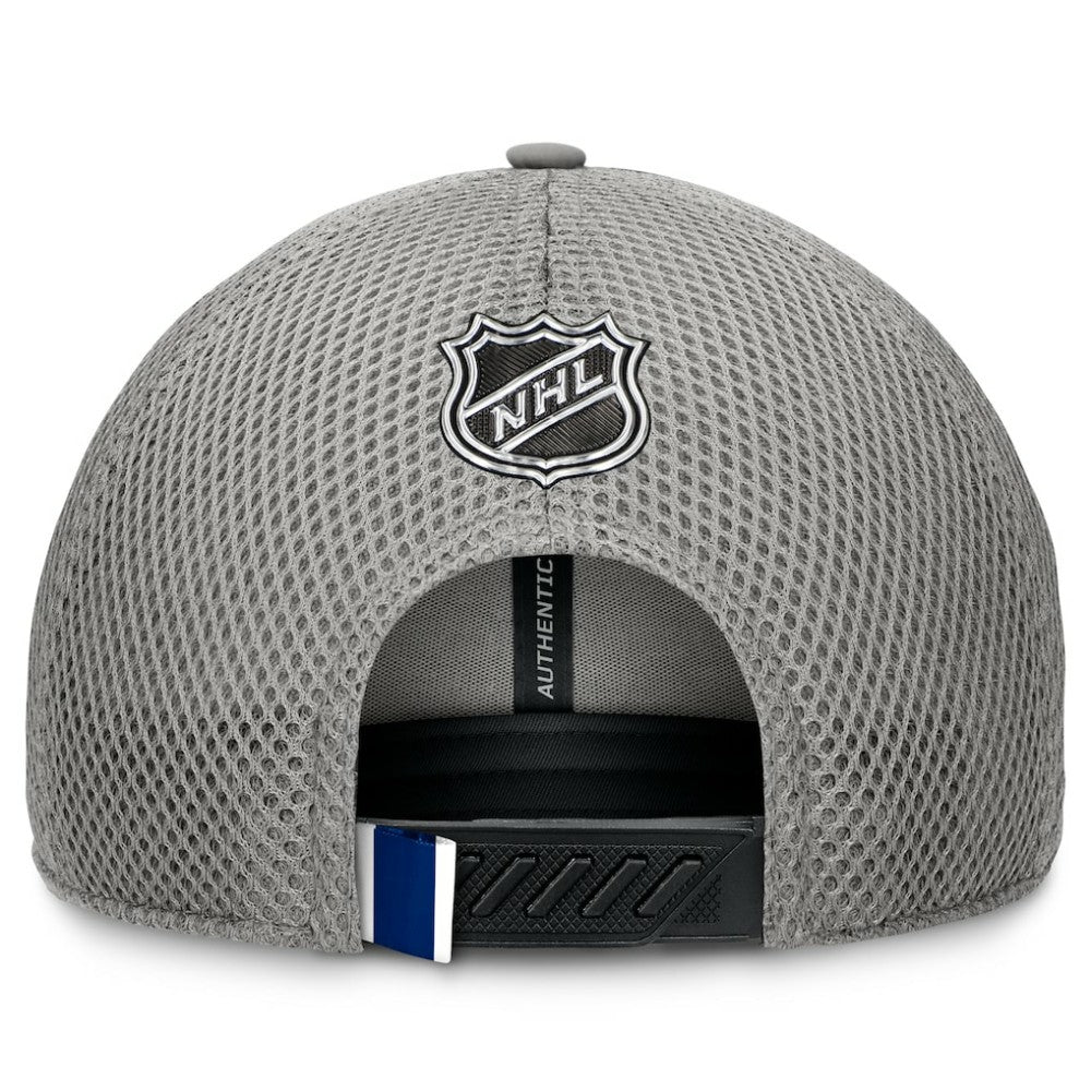 Toronto Maple Leafs Fanatics Authentic Pro Home Ice Trucker Adjustable Hat - Gray - NHL