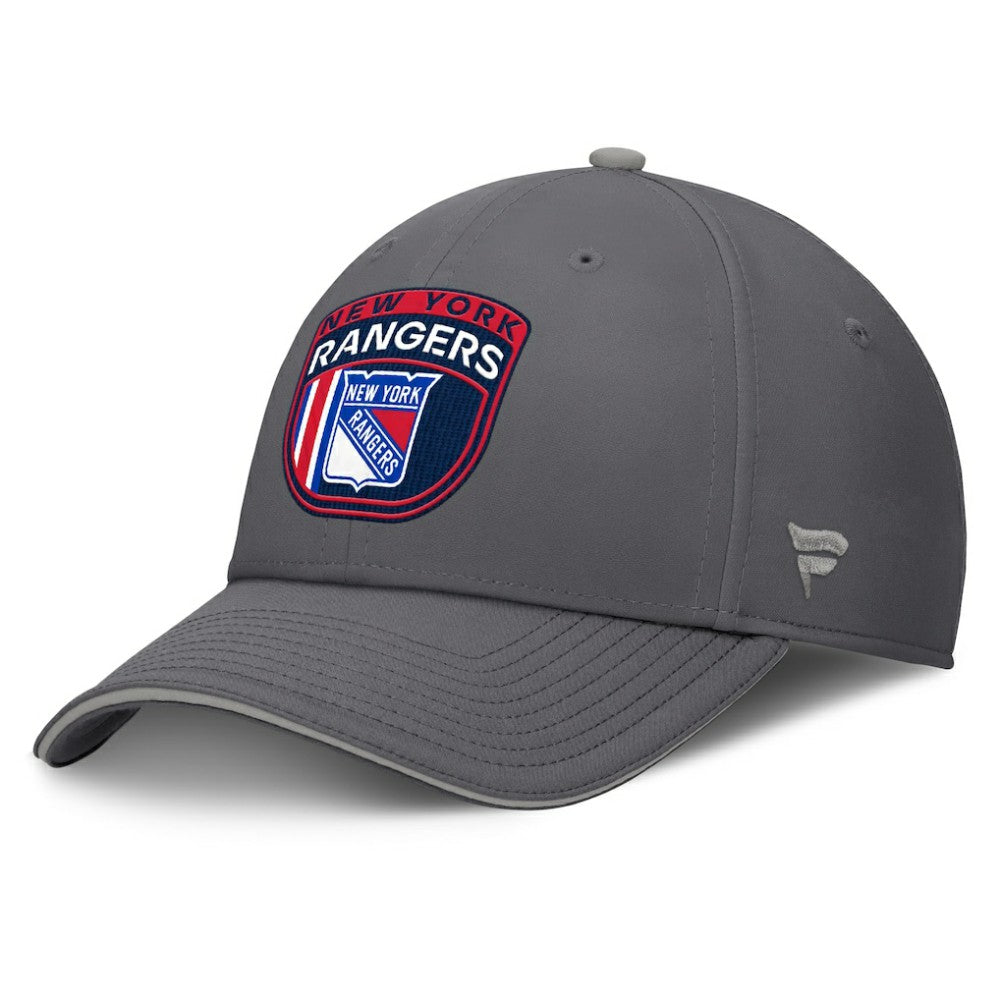 New York Rangers Fanatics Home Ice Flex Hat - Gray - NHL