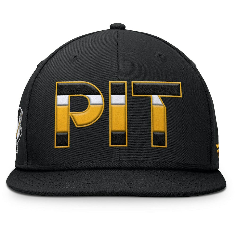 Pittsburgh Penguins Fanatics Authentic Pro Alternate Jersey Snapback Hat - Black - NHL