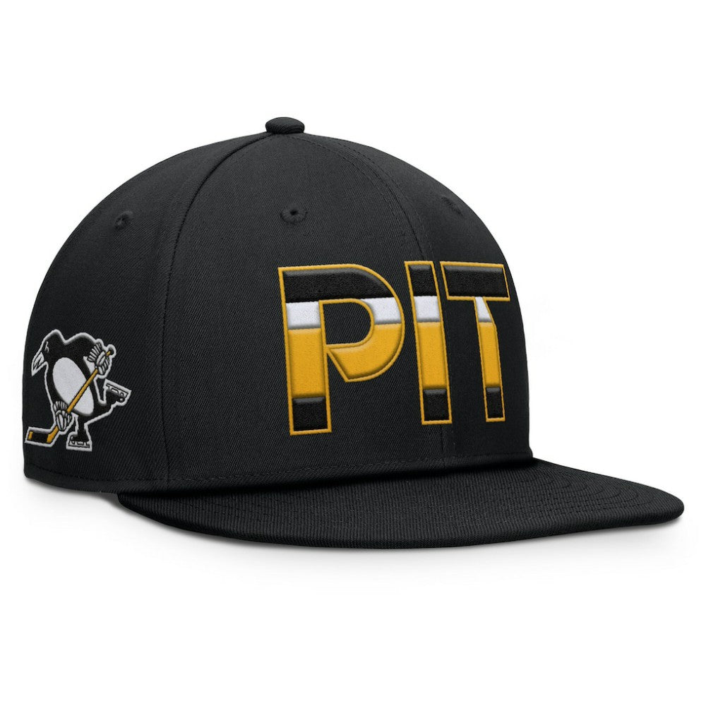 Pittsburgh Penguins Fanatics Authentic Pro Alternate Jersey Snapback Hat - Black - NHL