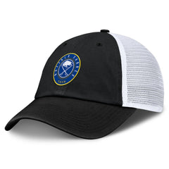 Buffalo Sabres Fanatics Averie Trucker Adjustable Hat - Black/White - NHL