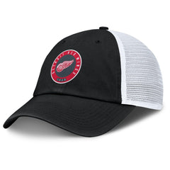 Detroit Red Wings Fanatics Averie Trucker Adjustable Hat - Black/Gray - NHL