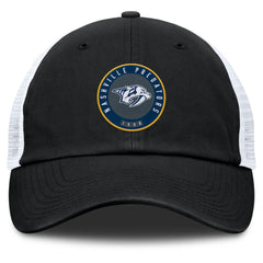 Nashville Predators Fanatics Averie Trucker Adjustable Hat - Black/White - NHL