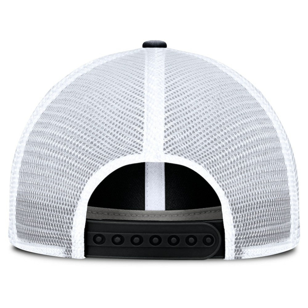 Nashville Predators Fanatics Averie Trucker Adjustable Hat - Black/White - NHL
