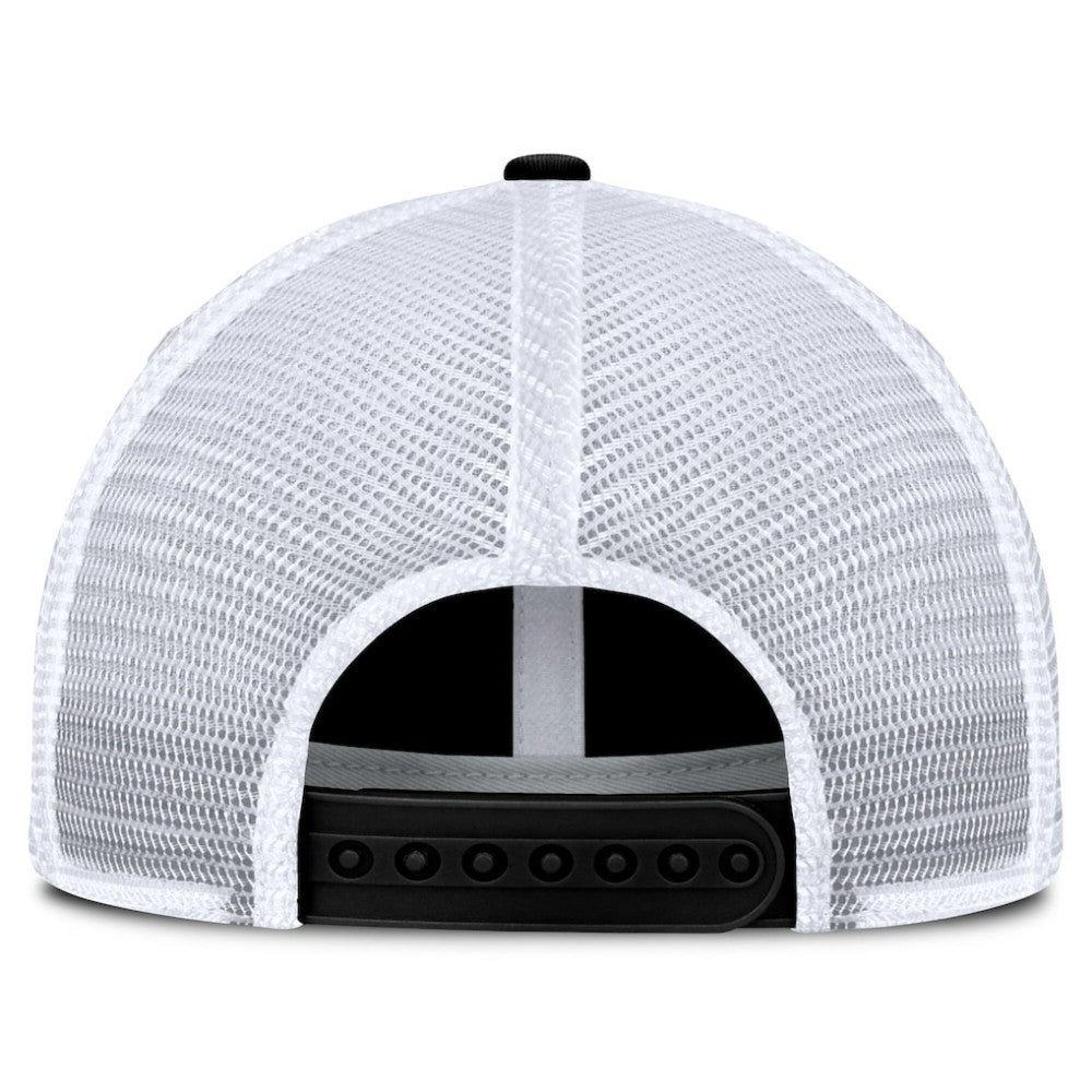 New Jersey Devils Fanatics Averie Trucker Adjustable Hat - Black/White - NHL
