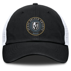 Vegas Golden Knights Fanatics Averie Trucker Adjustable Hat - Black/White - NHL