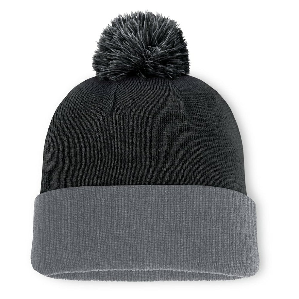 New York Islanders Fanatics Aspyn Cuffed Knit Hat with Pom - Black - NHL
