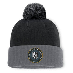 Vegas Golden Knights Fanatics Aspyn Cuffed Knit Hat with Pom - Black - NHL