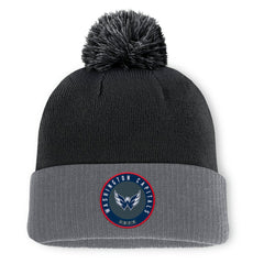 Washington Capitals Fanatics Aspyn Cuffed Knit Hat with Pom - Black - NHL