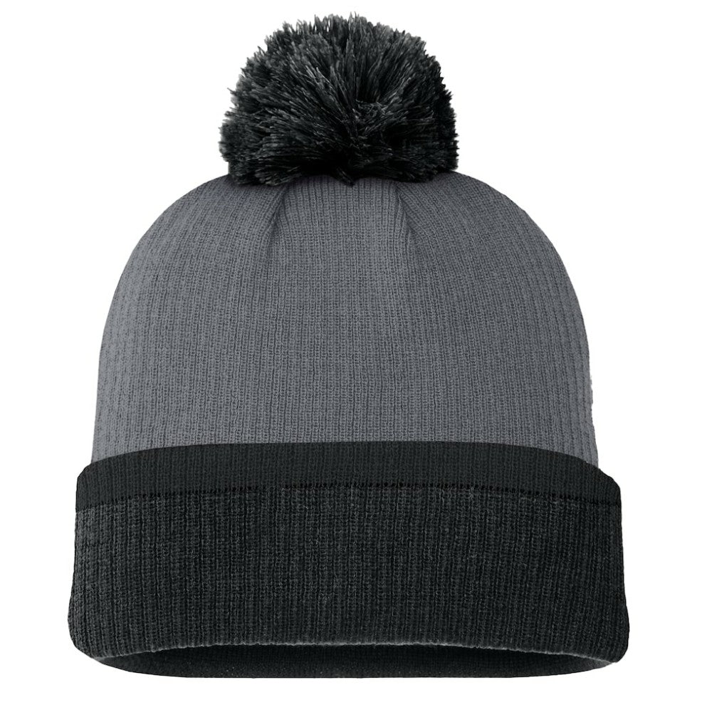 Pittsburgh Penguins Fanatics Women's Cuffed Knit Hat with Pom - Charcoal - NHL