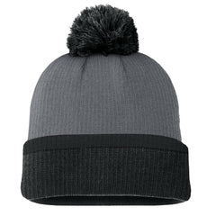Pittsburgh Penguins Fanatics Women's Cuffed Knit Hat with Pom - Charcoal - NHL