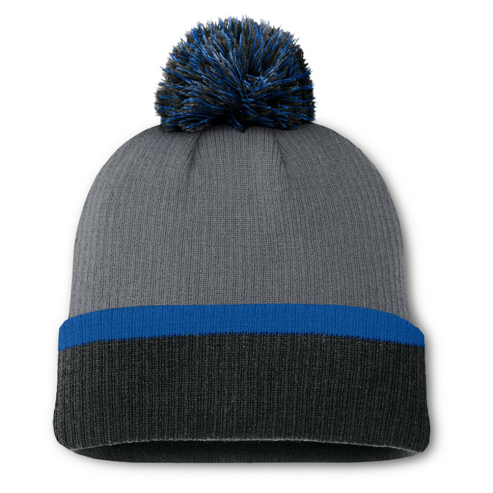 New York Rangers Fanatics Women's Cuffed Knit Hat with Pom - Charcoal - NHL