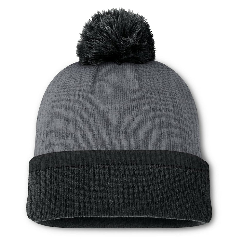 Boston Bruins Fanatics Women's Cuffed Knit Hat with Pom - Charcoal - NHL