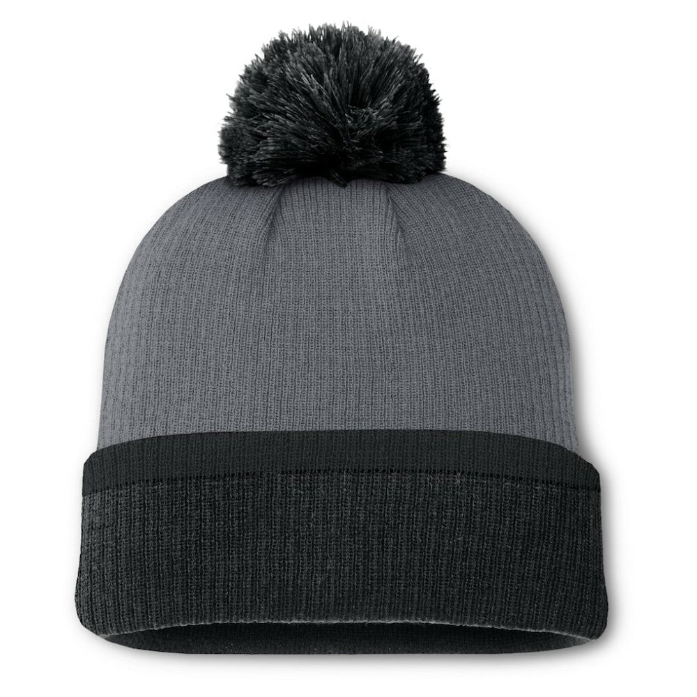Vegas Golden Knights Fanatics Women's Cuffed Knit Hat with Pom - Charcoal - NHL
