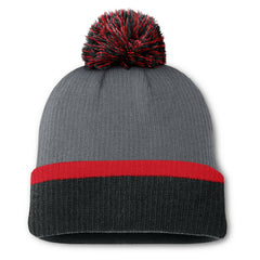 Detroit Red Wings Fanatics Women's Cuffed Knit Hat with Pom - Charcoal - NHL
