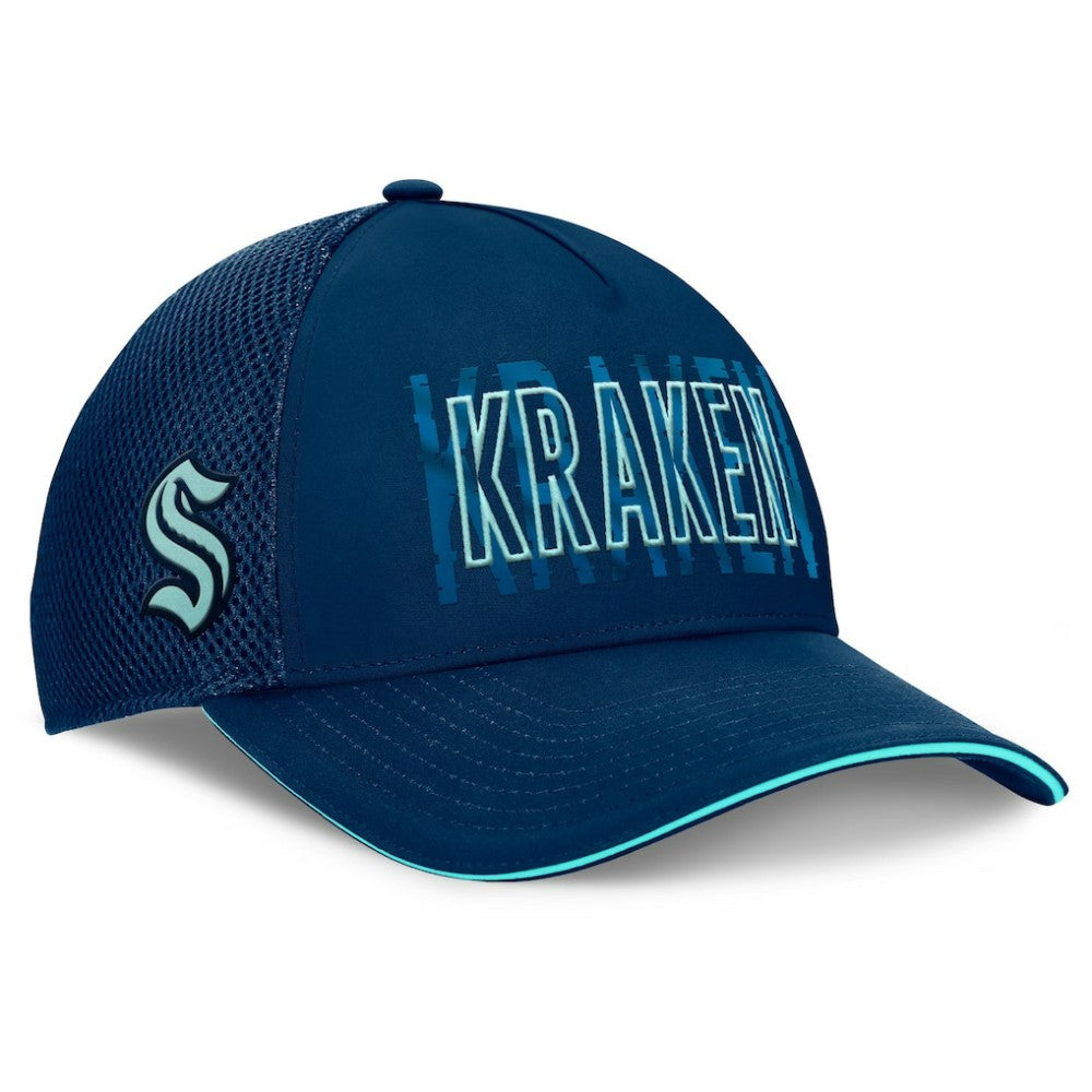 Seattle Kraken Fanatics Fundamental Flex Hat - Deep Sea Blue - NHL