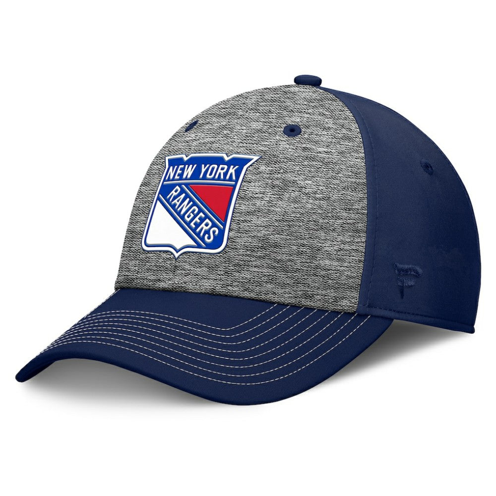 New York Rangers Fanatics Fundamental Top Shelf 2-Tone Flex Hat - Gray/Navy - NHL