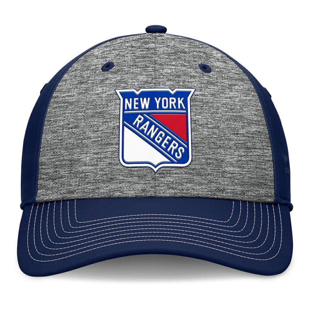 New York Rangers Fanatics Fundamental Top Shelf 2-Tone Flex Hat - Gray/Navy - NHL