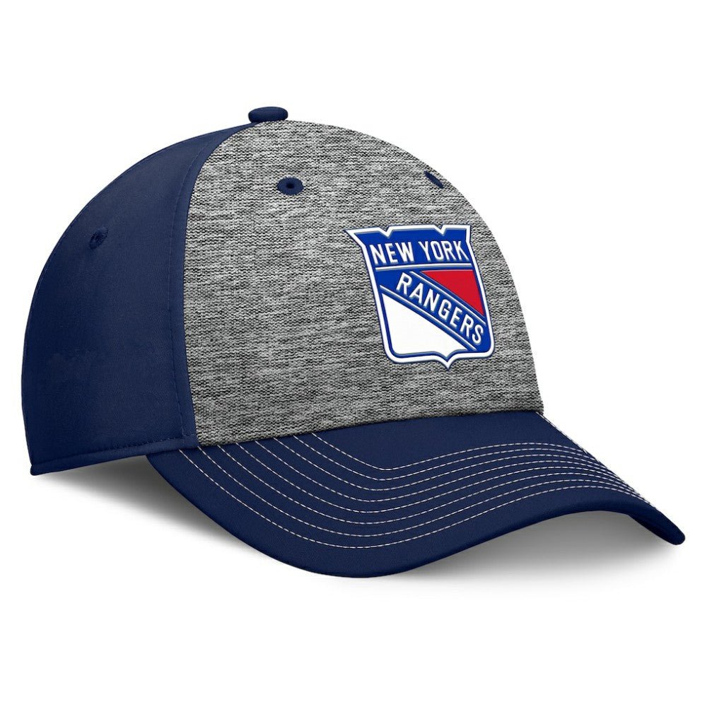 New York Rangers Fanatics Fundamental Top Shelf 2-Tone Flex Hat - Gray/Navy - NHL