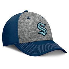 Seattle Kraken Fanatics Fundamental Top Shelf 2-Tone Flex Hat - Gray/Navy - NHL