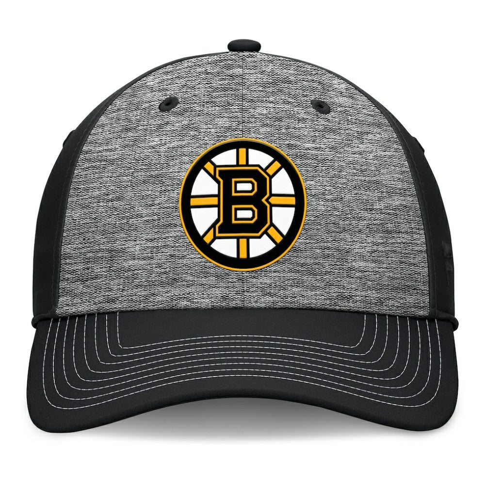 Boston Bruins Fanatics Fundamental Top Shelf 2-Tone Flex Hat - Gray/Black - NHL