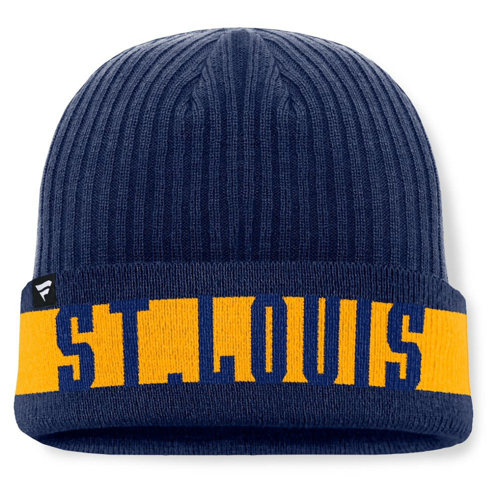 St. Louis Blues Fanatics Blueliner Cuffed Knit Hat - Blue - NHL