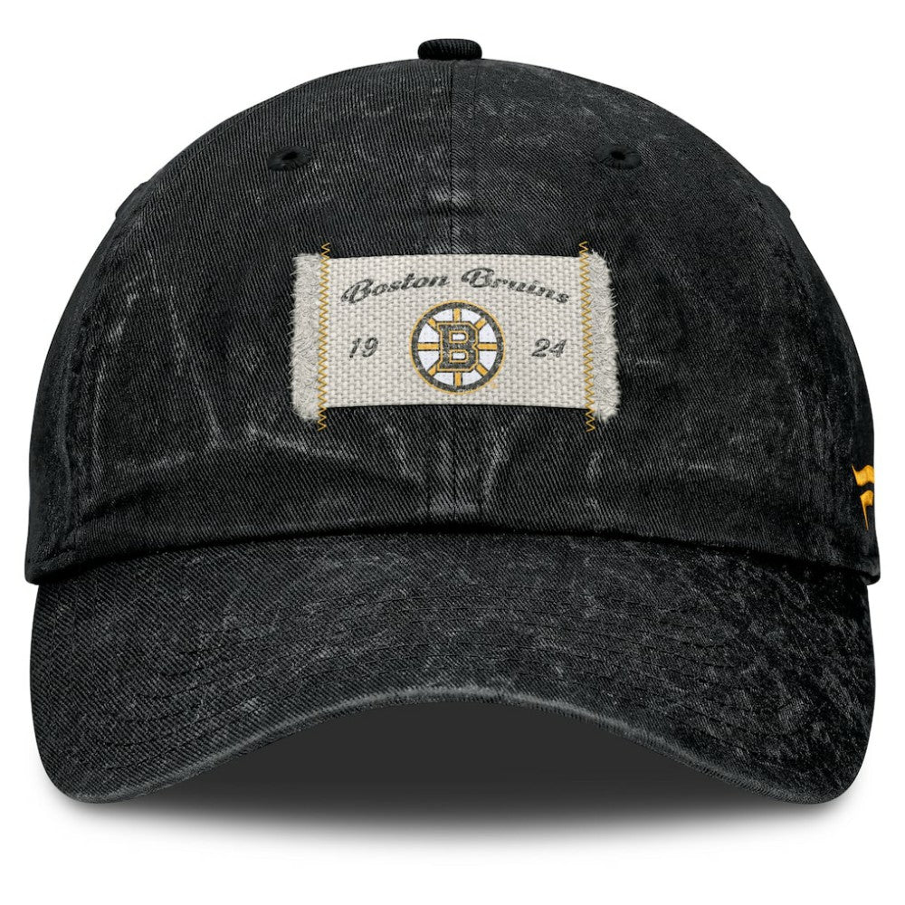 Boston Bruins Fanatics Women's Heritage Away Game Adjustable Hat - Black - NHL