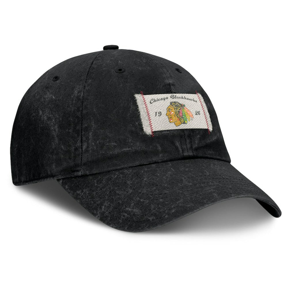 Chicago Blackhawks Fanatics Women's Heritage Away Game Adjustable Hat - Black - NHL