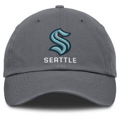 Seattle Kraken Fanatics Washed Adjustable Hat - Charcoal - NHL