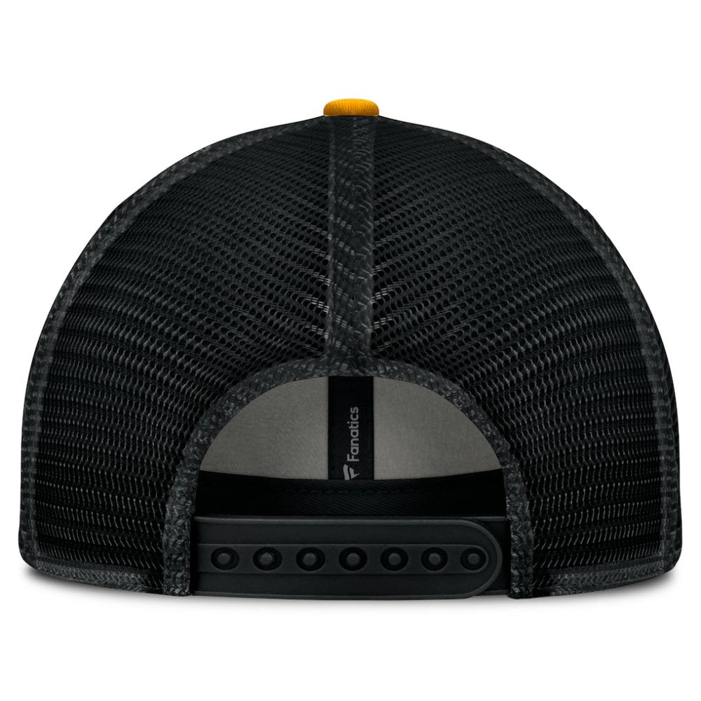 Boston Bruins Fanatics Fundamental One-Time Trucker Adjustable Hat - Black - NHL