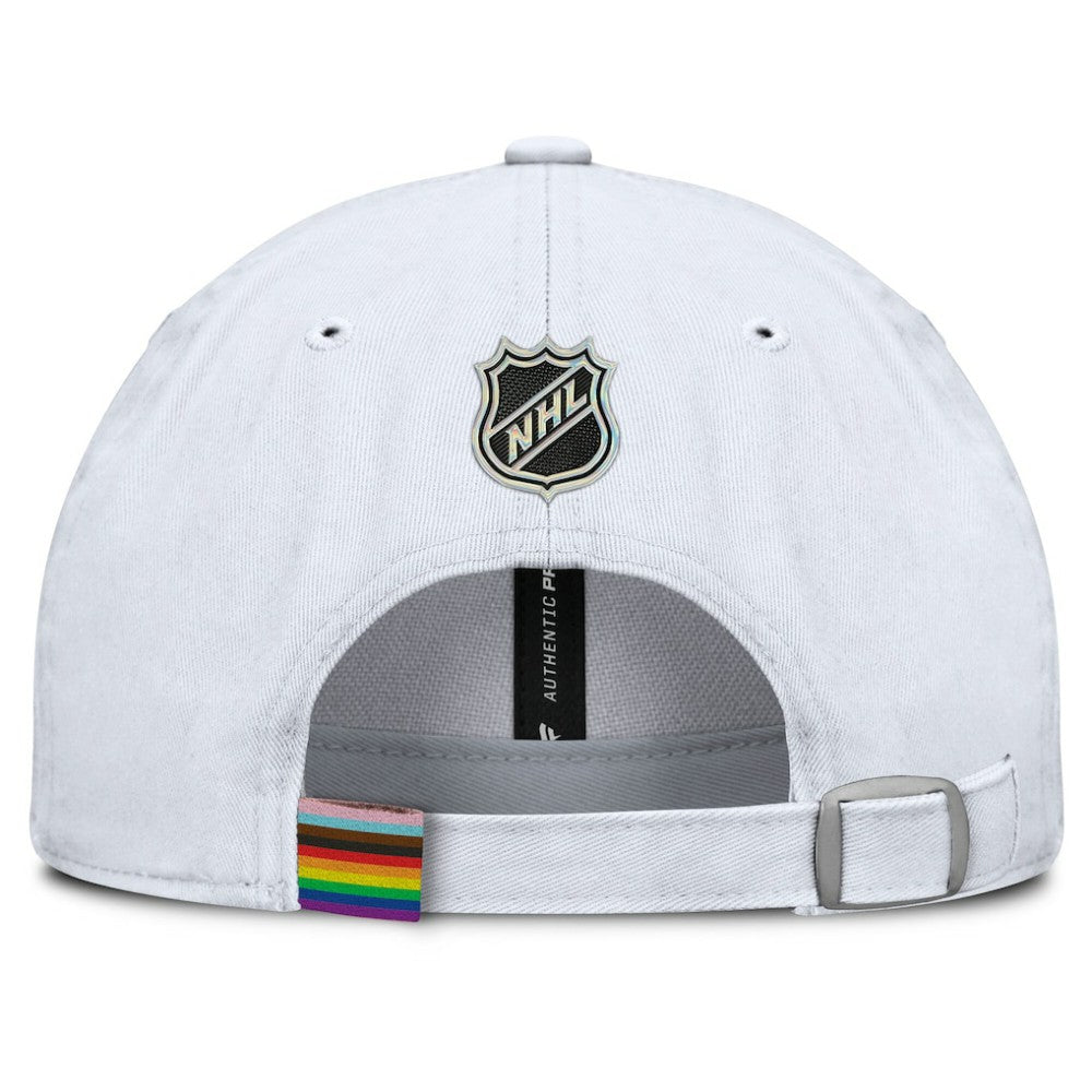 New Jersey Devils Fanatics PRIDE Adjustable Hat - White - NHL