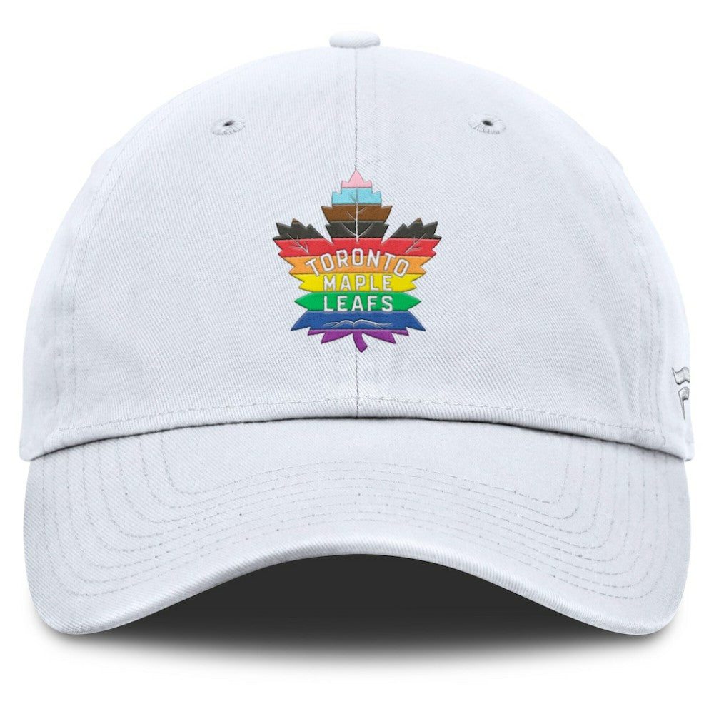 Toronto Maple Leafs Fanatics PRIDE Adjustable Hat - White - NHL